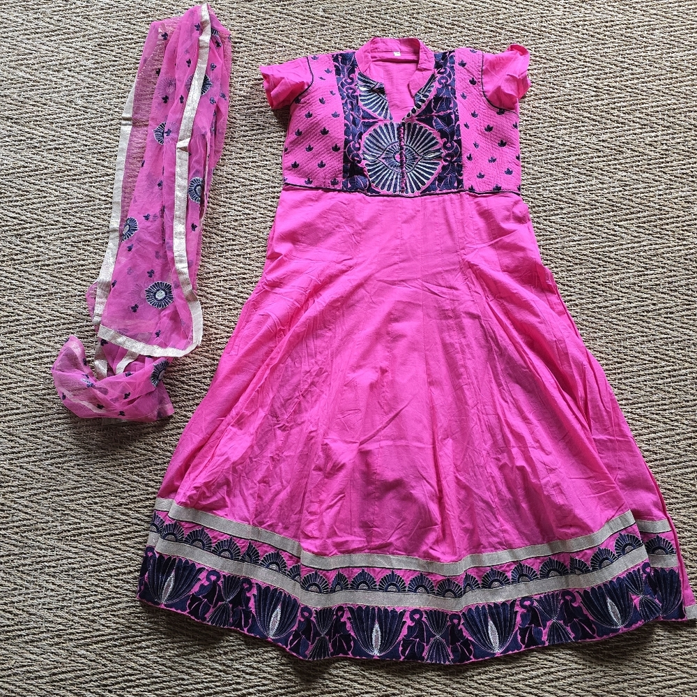 Indian dress and scarf XXL beautiful